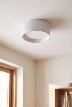 Niska biała tuba natynkowa o średnicy 14cm AXIS 18W CCT SWITCH WH+WH Azzardo AZ7031