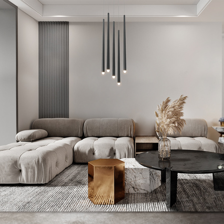 Lampa wisząca CASCADE LED Maytoni czarny MOD132PL-L28BK2