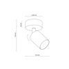 Oprawa sufitowa, kinkiet NEX WHITE 1XGU10 Tk Lighting 11368