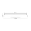 Lampa sufitowa LED 4000K 48cm Auris Italux PLF-53749-XL-CL