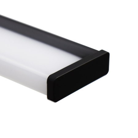 Czarny kinkiet nad lustro z neutralną barwą światła Mirore 10W 60cm IP44 Milagro ML2026