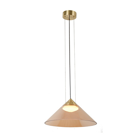 Lampa wisząca stożkowy szklany klosz o średnicy 42cm PRESTO 1xGX53 Candellux Studio 31-51042