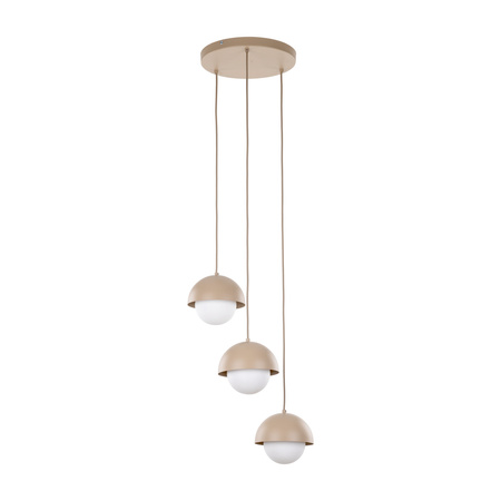 Potrójna lampa wisząca z białymi kulami BONO SABIA 3XG9 Tk Lighting 10720