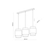 Lampa wisząca BOHO WHITE listwa TK Lighting 6531