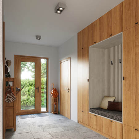 Lampa sufitowa, oprawa QUATRO 2 Betonowa Sollux Lighting SL.0884