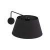 Kinkiet czarny z abażurem o średnicy 26cm FORMO BLACK 1XE27 Tk Lighting 11343