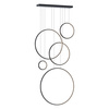 Lampa wisząca Saturno Black 100W LED 4000K mezzanine Milagro ML2324