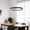Lampa wisząca Plum Triangle 60 cm czarno-transparentna LED CCT Light Prestige LP-0407/1P M BK Triangle