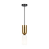 Złota lampa wisząca z białym szklanym kloszem 1xE14 Memory MOD177PL-01G Maytoni