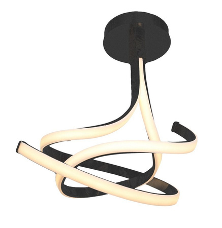 Lampa sufitowa czarna VISO LED Zuma Line MX9932-2-3BD