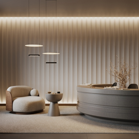 Nowoczesna lampa nad stół 42cm LED 3000K Ambience MOD280PL-L23B3K1 Maytoni