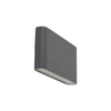 Płaski kinkiet na elewacje LED 3000K ARWENA M GRAY IP54 Tk Lighting 18083