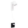 Biały kinkiet z przewodem do gniazdka EXO WALL PLUG WH Azzardo AZ7263