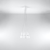 Lampa wisząca DIEGO 5 biała Sollux SL.0571