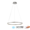  Lampa wisząca aluminiowy okrąg 58cm LED 3000K z funkcją ściemniania SwitchMo RITUS Just LIght 15394-95