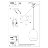 Lampa wisząca FLAWIUSZ ceramiczna biała Sollux Lighting SL.0848