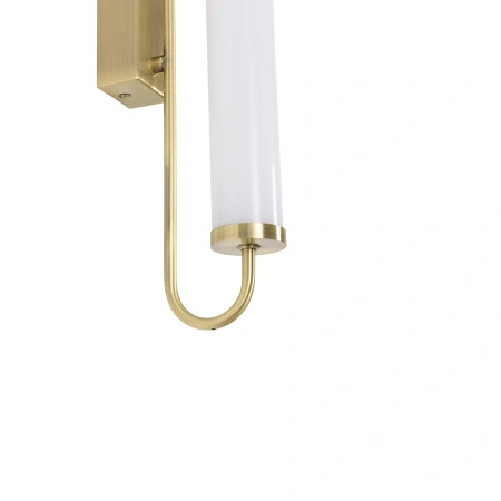 Kinkiet tuba akrylowa Olendria LED 3500K IP44 złoty WL0119-M Yaskr