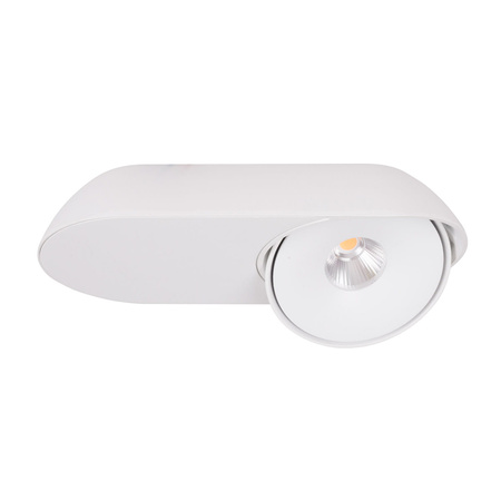 LAMPA SUFITOWA natynkowa LED VECTOR 10W BIAŁA MAXLIGHT C0267