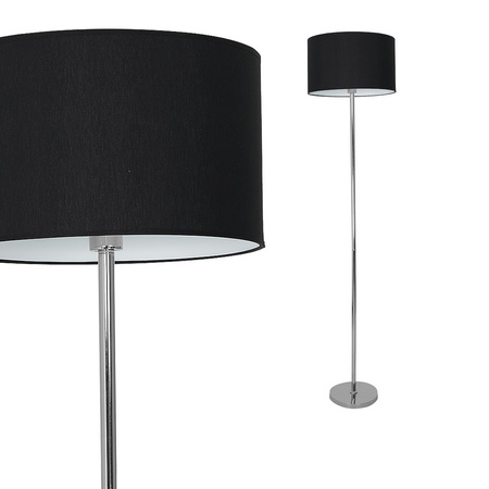 Lampa stojąca CASINO BLACK/CHROME 1xE27 Milagro ML6382