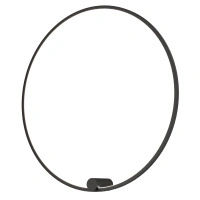 Kinkiet czarna obręcz o średnicy 90cm Ringa L 1xLED WL0116-L-BK Yaskr