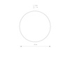 Beżowy płaski kinkiet 15cm okrągłe podświetlenie ściany RING LED S 3000K Nowodvorski 12656