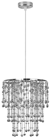 RONI LAMPA WISZĄCA 1X60W E27 ABAŻUR CHROMOWY Candellux 31-84323