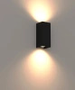 Czarny kinkiet na dom światło góra-dół Maxlight W0467 Zermat
