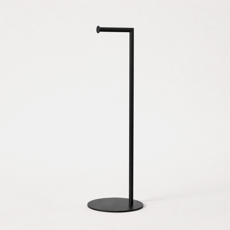 Prosty, czarny stojak na papier KS-47 PAPER STAND z serii KAJA HOME