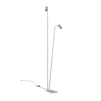 Lampa podłogowa w kolorze beżowym dwa profile z ruchomymi reflektorami 2xGU10 R50 MONO Nowodvorski 12541