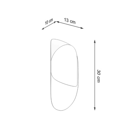 Kinkiet TEAR biały Sollux SL.1062