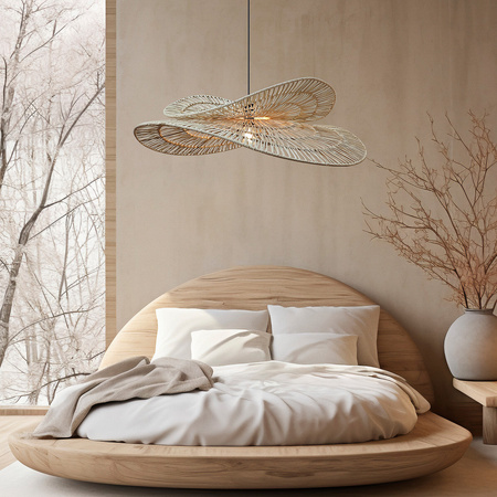 Rattanowa lampa wisząca Raya naturalna 1xE27 Light Prestige LP-2704/1P NT