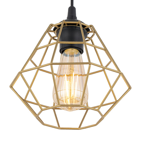 Lampa wisząca DIAMOND NEW BLACK/GOLD TK Lighting 4640