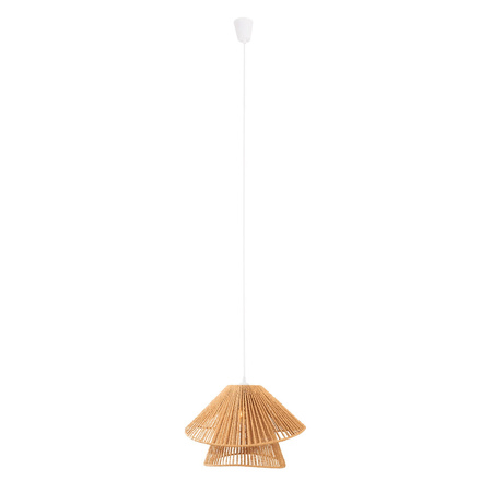 LAMPA WISZĄCA pleciony papier w stylu boho AMALFI II NATURAL MAXLIGHT P0578