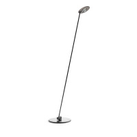 Czarna lampa stojąca z panelem LED w kolorze różowe złoto Solenia dotykowa 1xLED FL0104 Yaskr