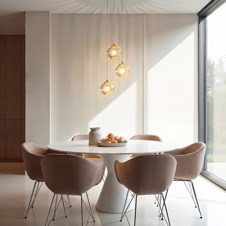 Lampa wisząca Brillant 3 złota LED CCT Light Prestige LP-3303/3P GD