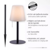 Lampa stołowa / dogruntowa na zewnątrz ładowana na USB KENO Just Light Paul Neuhaus 19753-18