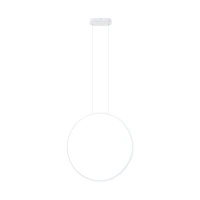 Biały pierścień wiszący 60cm LED 3000K do łazienki IP44 Maxlight P0651 Visual Ver 24W