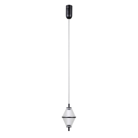 Lampa wisząca pojedyńcza Fuente czarna LED 3000K Italux PND-34395-1-BK
