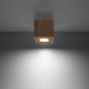 Lampa sufitowa, oprawa QUAD z drewna Sollux Lighting SL.0493