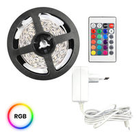 Zestaw Led RGB 5m IP54 Sterownik + Pilot Eko-Light EKZ0447