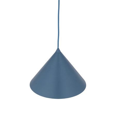 Niebieska stożkowa lampa wisząca o średnicy 26cm CONO M NAVY 1XE27 Tk Lighting 11414