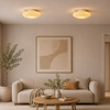 Szklana lampa sufitowa beżowe szkło o średnicy 40cm Robin Beige 14W LED Milagro ML2807