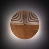 Okragły ozdobny kinkiet z drewna LUNAR WOOD 2xG9 Tk Lighting 11015