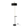 IMPACT LAMPA PODŁOGOWA CZARNY+ZŁOTY MATOWY 1X40W E27 ABAŻUR CZARNY Candellux 51-00026
