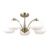 Klasyczna antyczno-złota lampa sufitowa ze szklanymi kloszami 5xE27 Folte Italux PND-408921-5-ABR