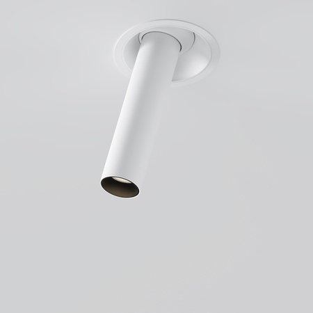 Oprawa podtynkowa z wysuwaną białą tubą LED 3000K Focus T C140RS-L200-7W3K-W Maytoni