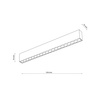 Podłużna czarna oprawa sufitowa ARCO BLACK 40W Tk Lighting 18150