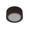 Brązowa oprawa natynkowa ryflowana o średnicy 9,5cm  EVE CORTE WOOD ORZECH 1xGX53 Tk Lighting 11779