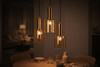 Potrójna lampa wisząca z kloszami nad okrągły stół AIGO Kaja Lighting K-5878