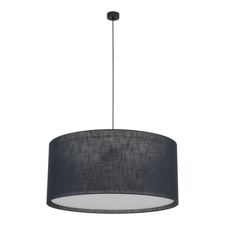 Lampa wisząca czarny abażur o średnicy 77cm LARGO BLACK 3XE27 Tk Lighting 11486